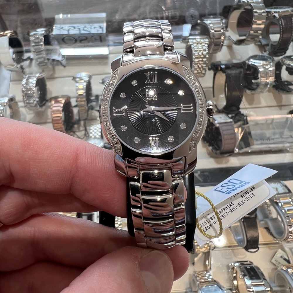 ESQ DIAMOND LADIES WATCH SWISS MOVADO MOVEMENT